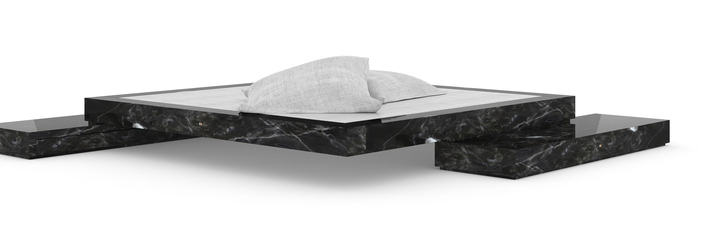 Design Bett Sideboards Marmor Schwarz Design Elegant Massgefertigt Exklusiv InteriorFELIX SCHWAKE