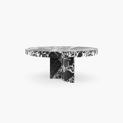 Dining Table Marble Black White FS194a