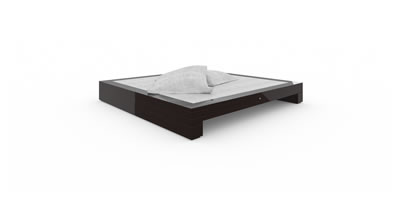 FELIX SCHWAKE BED I precious wood macassar ebony black individually customized