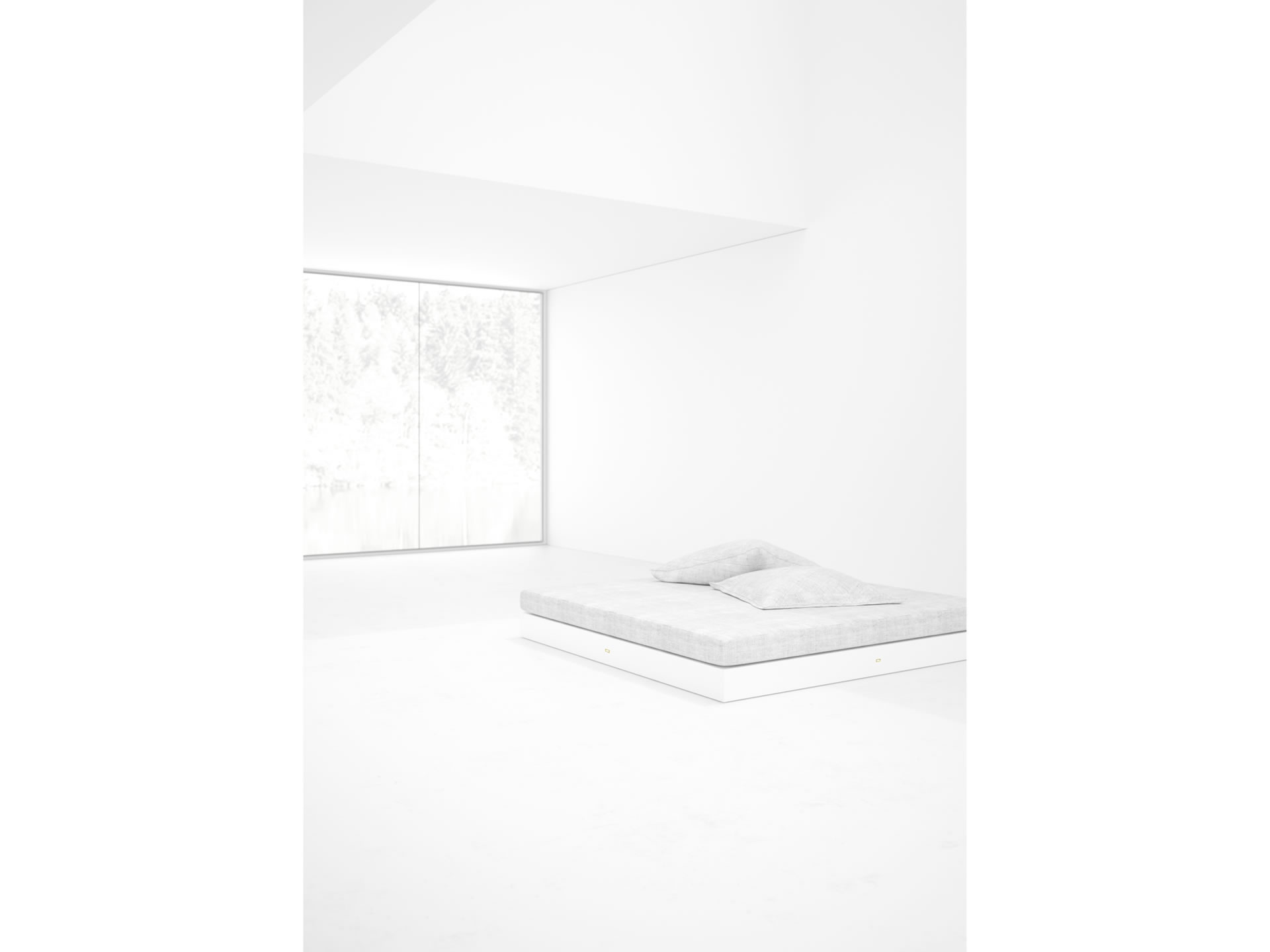 FELIX SCHWAKE BED IV Timeless White Boxspring Bed