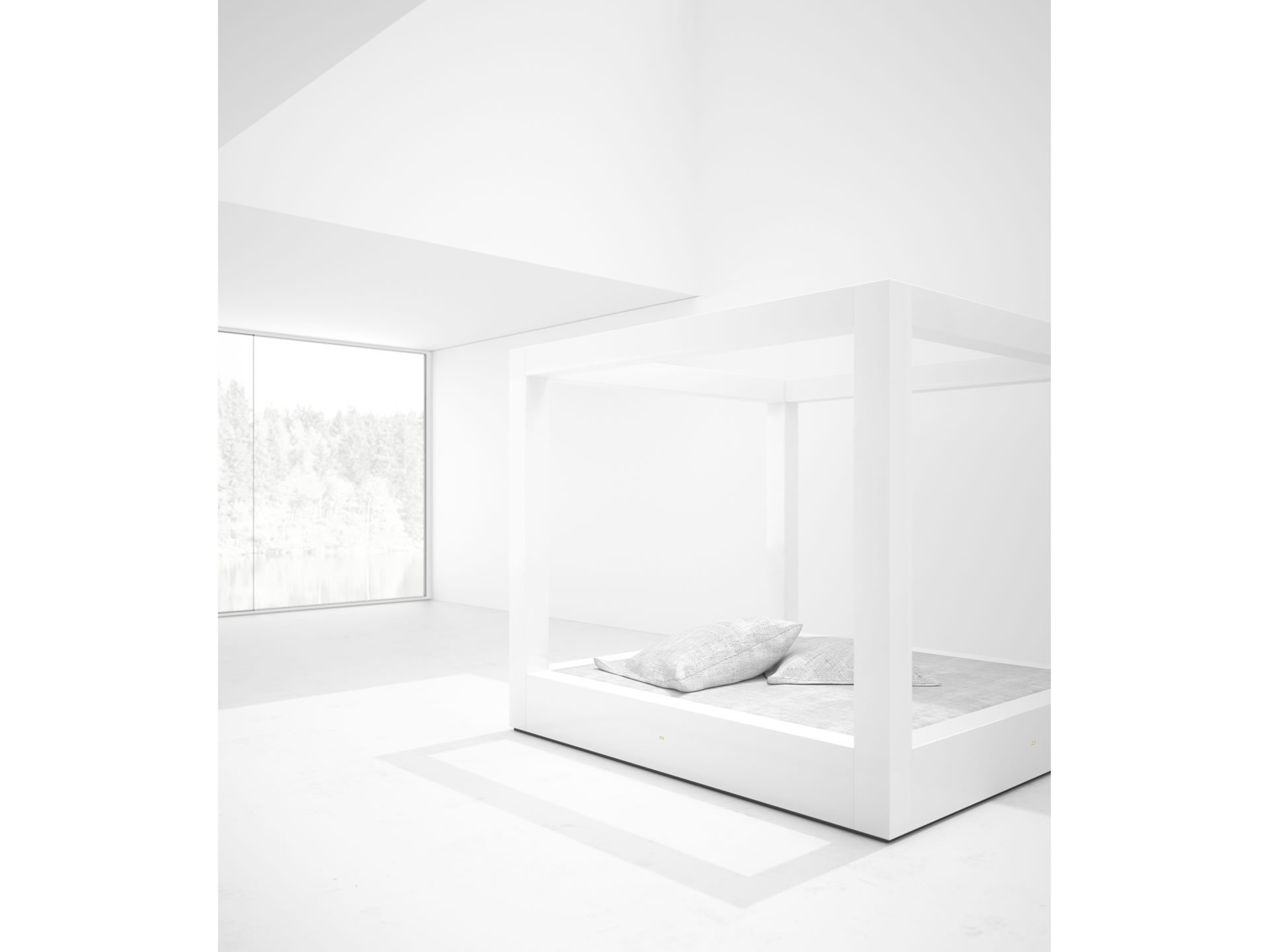 FELIX SCHWAKE BED V Sublime White Canopy Bed