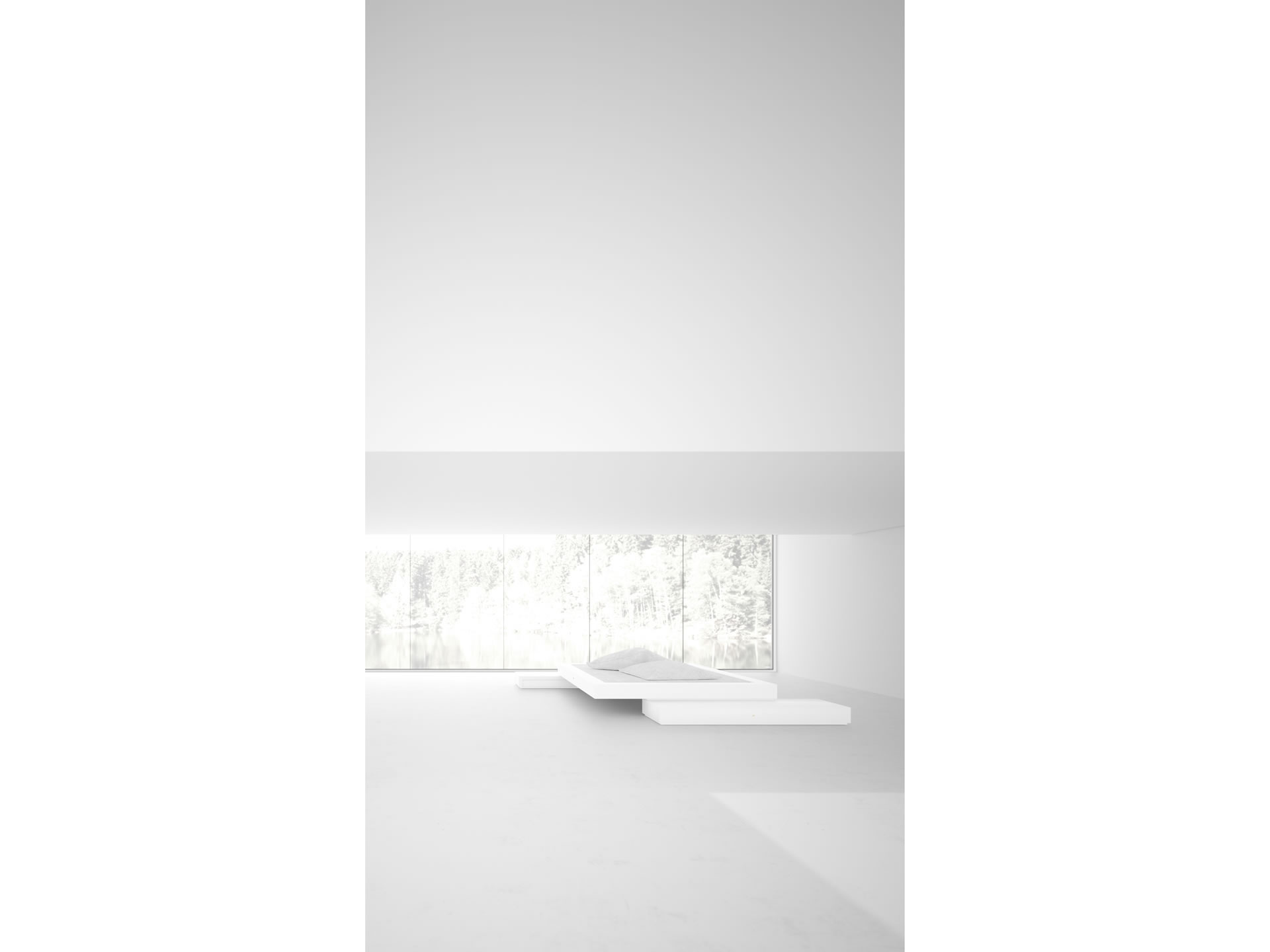 FELIX SCHWAKE BETT VI einzigartiges Weisses Design Bett