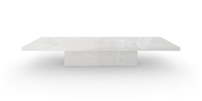 FELIX SCHWAKE BOARDROOM TABLE II IV very large onyx marble white individually customized