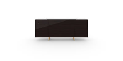 FELIX SCHWAKE CABINET II II sideboard precious wood macassar ebony black individually customized