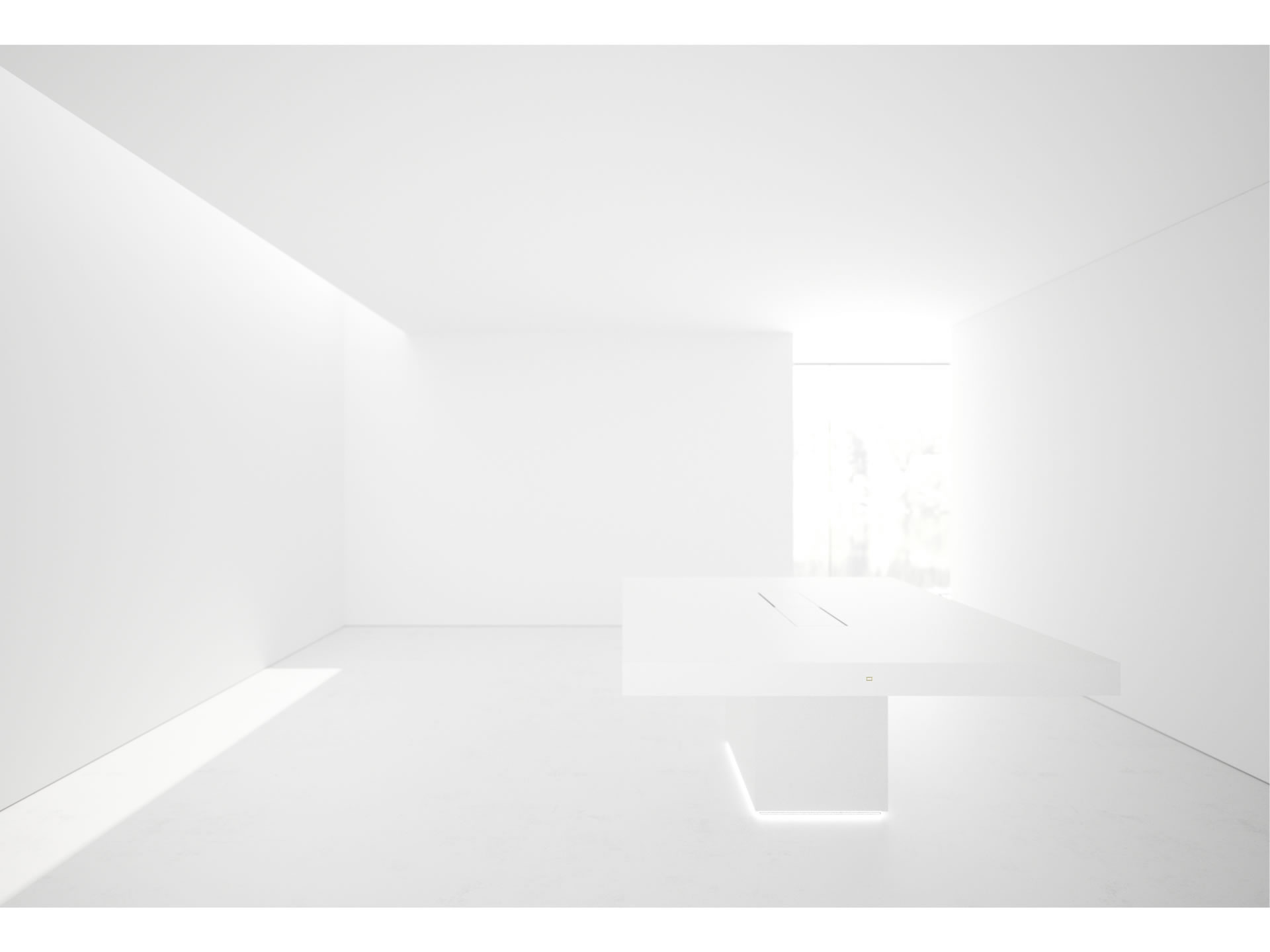 FELIX SCHWAKE CONFERENCE TABLE II I Sublime White Meeting Table