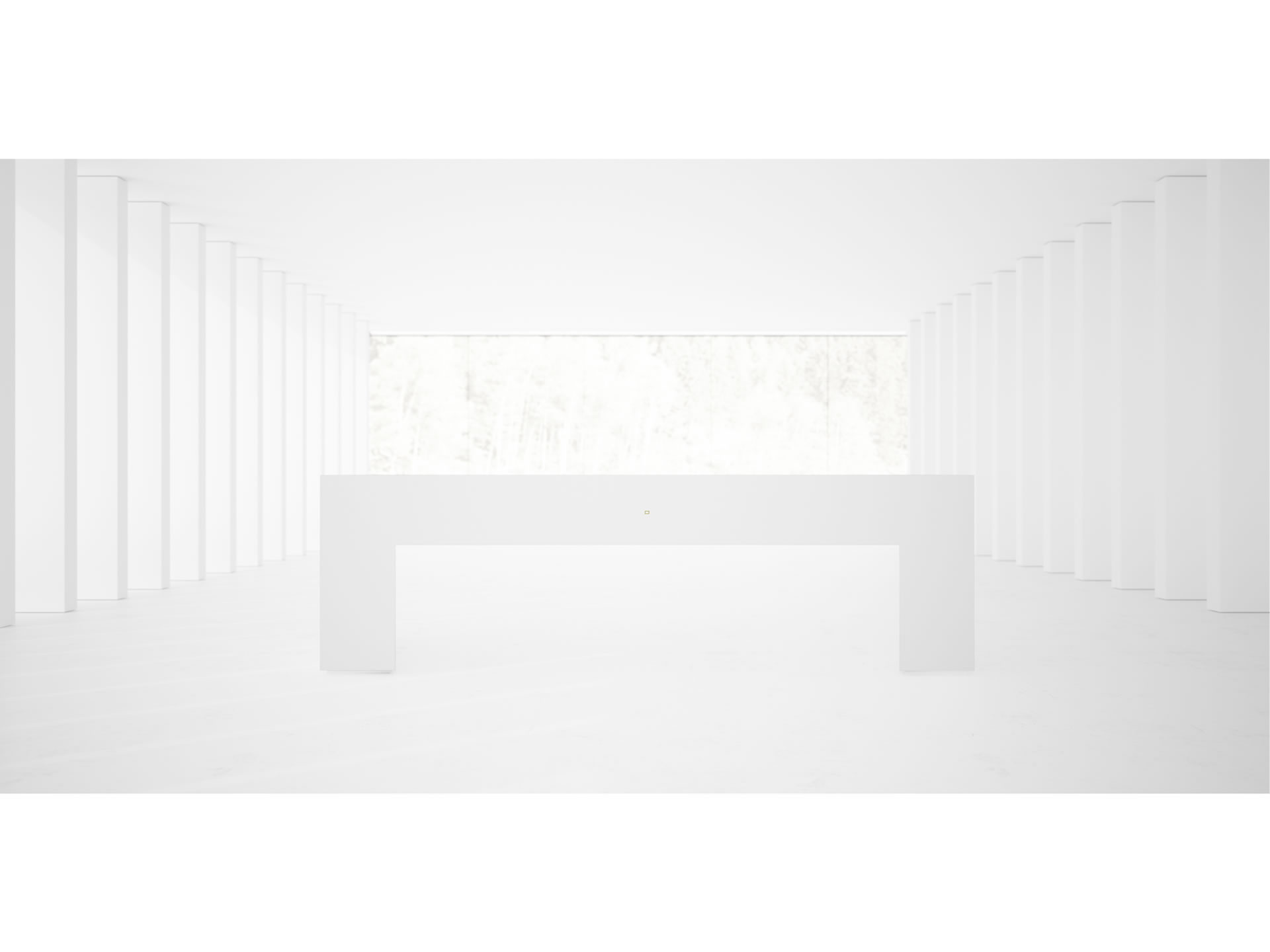 FELIX SCHWAKE DESK I Sublime White Designer Desk with Extensible Desk Pad