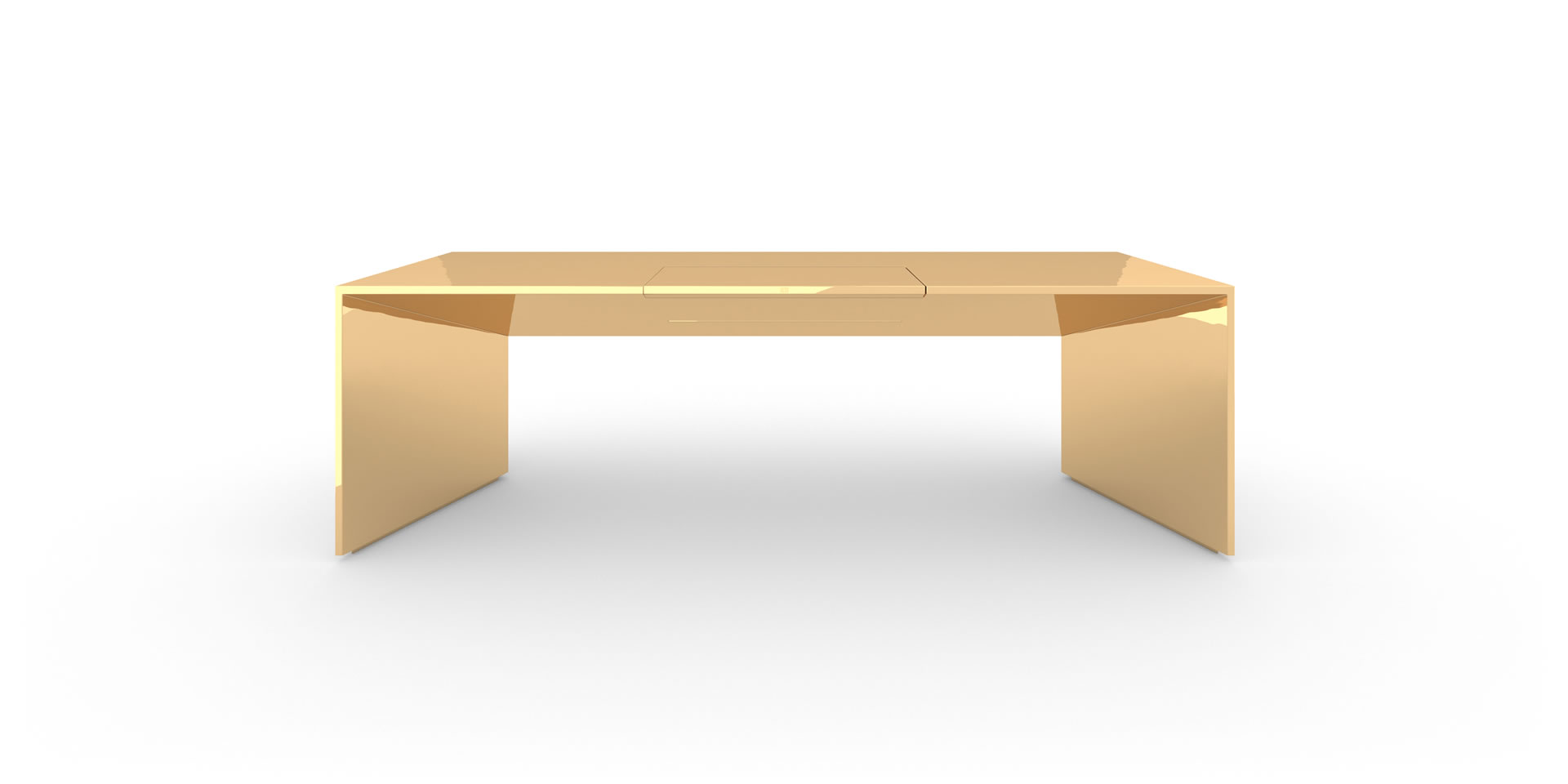 S1.1 Design-Schreibtisch, groß, Gold - FELIX SCHWAKE
