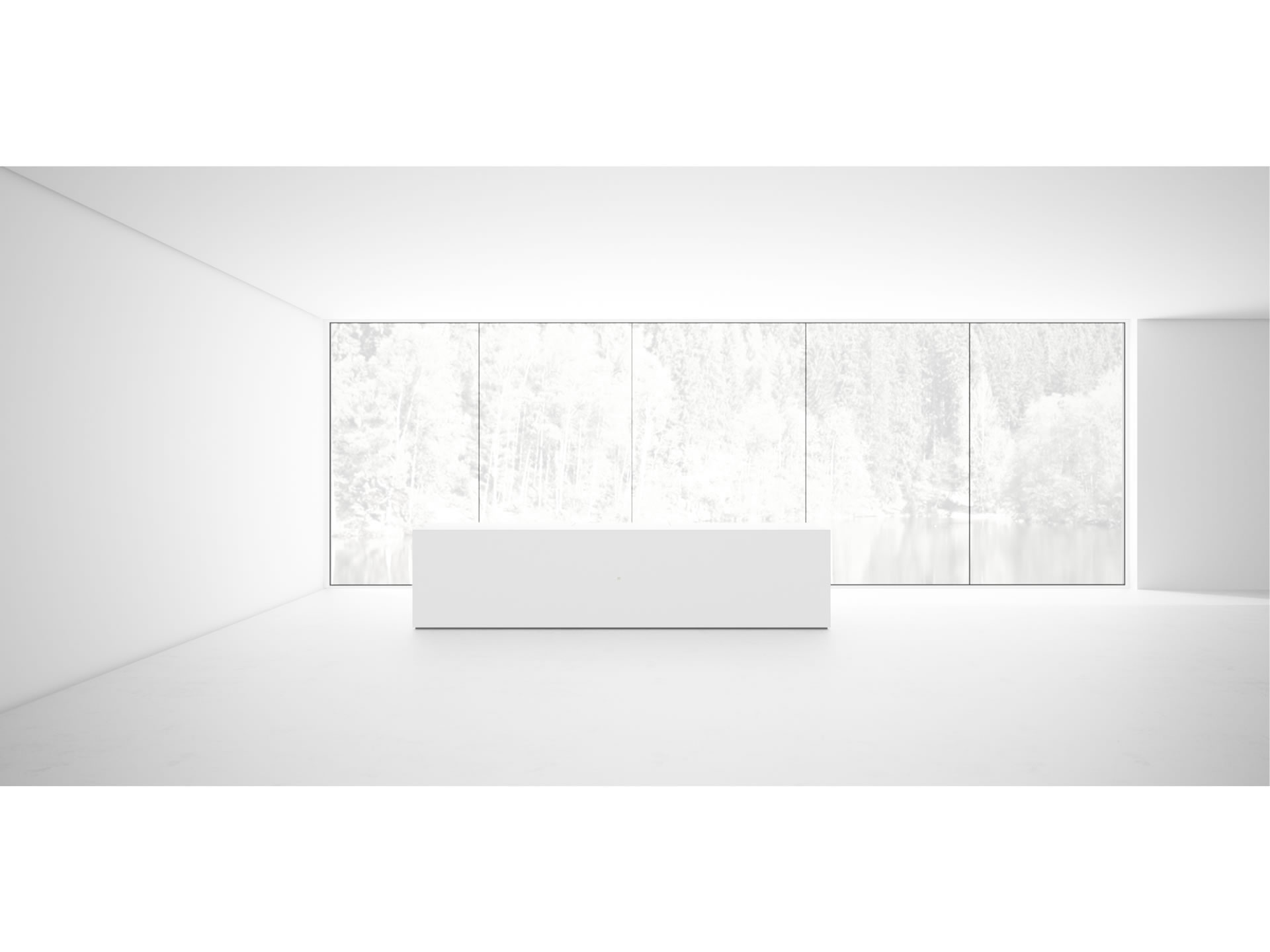 FELIX SCHWAKE SCHREIBTISCH II Exklusiver Weisser Schreibtisch Gross Geschlossene Front