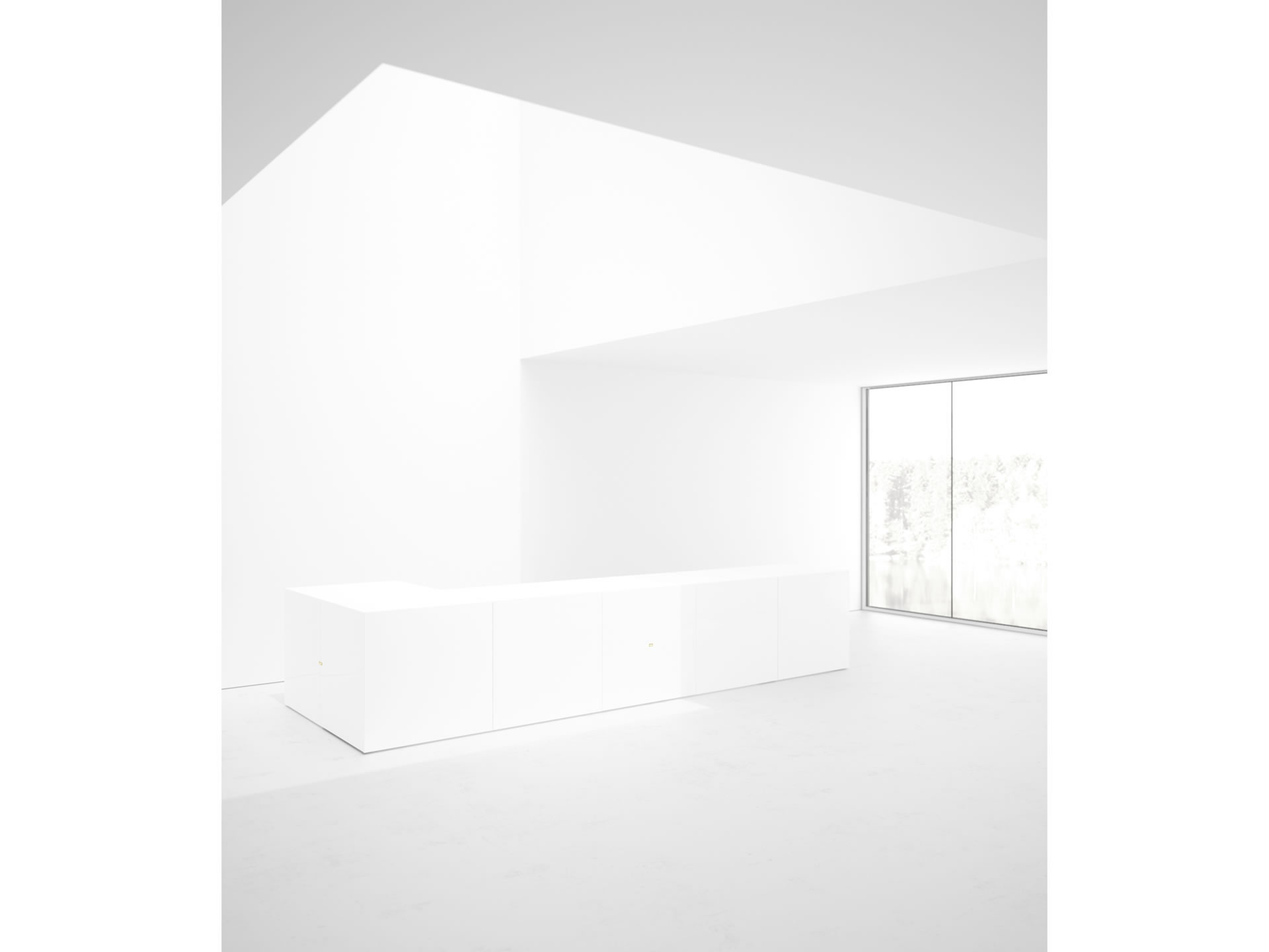 FELIX SCHWAKE SCHREIBTISCH III einzigartiger Weisser Buero Schreibtisch Wuerfel