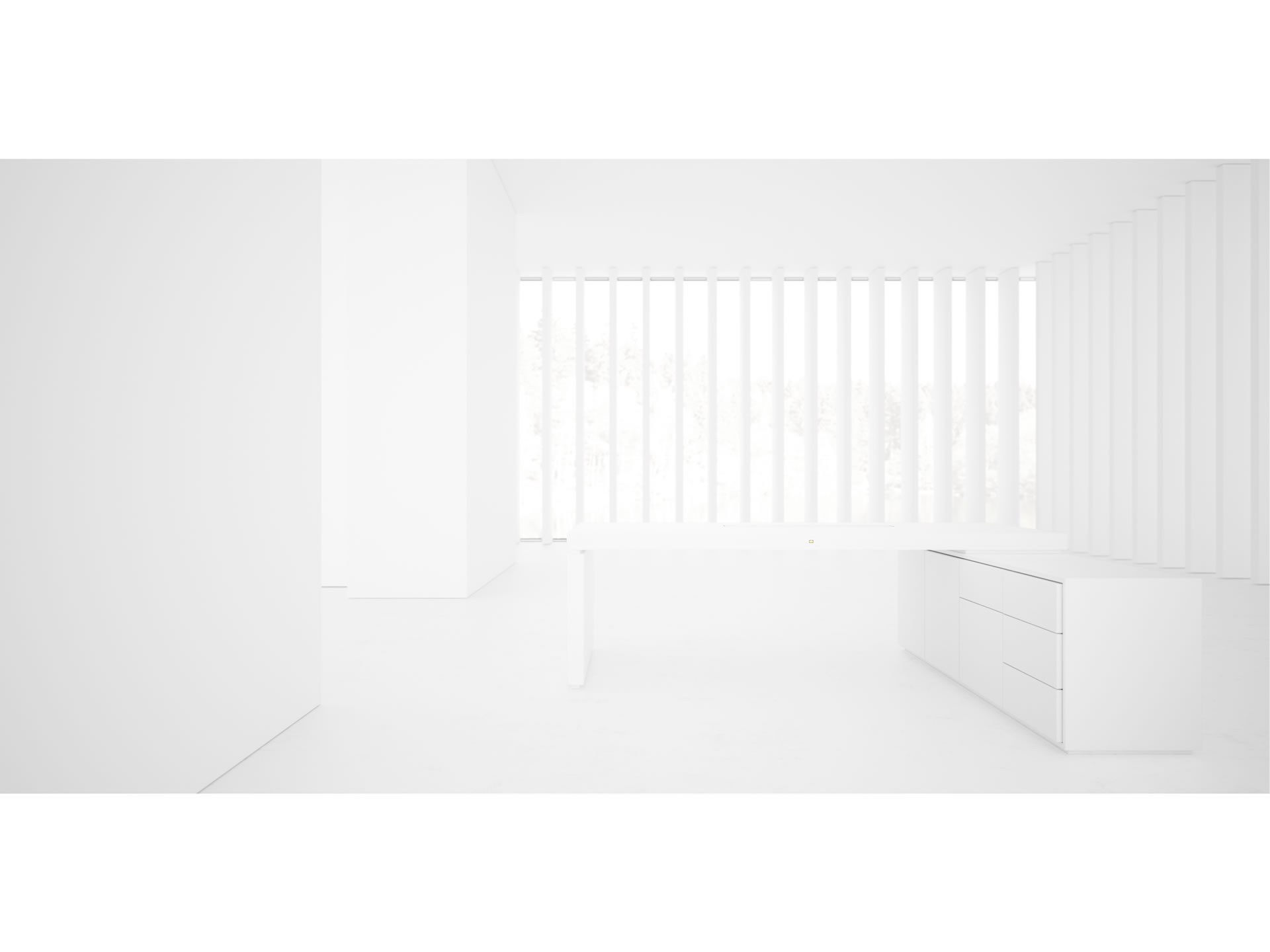 FELIX SCHWAKE SCHREIBTISCH IV I I Eleganter Weisser Eck Schreibtisch Mit 1 Technik Sideboard Fuer PC Drucker