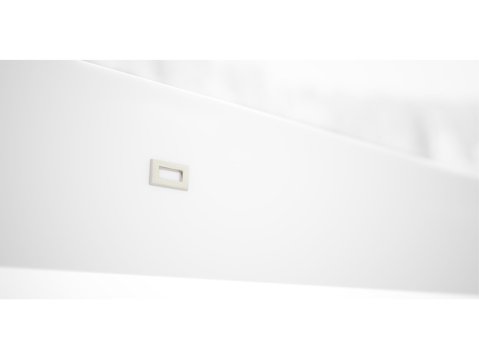 FELIX SCHWAKE SCHREIBTISCH IV I imposanter Weisser Chef Schreibtisch Mit 1 Technik Sideboard Fuer PC Drucker