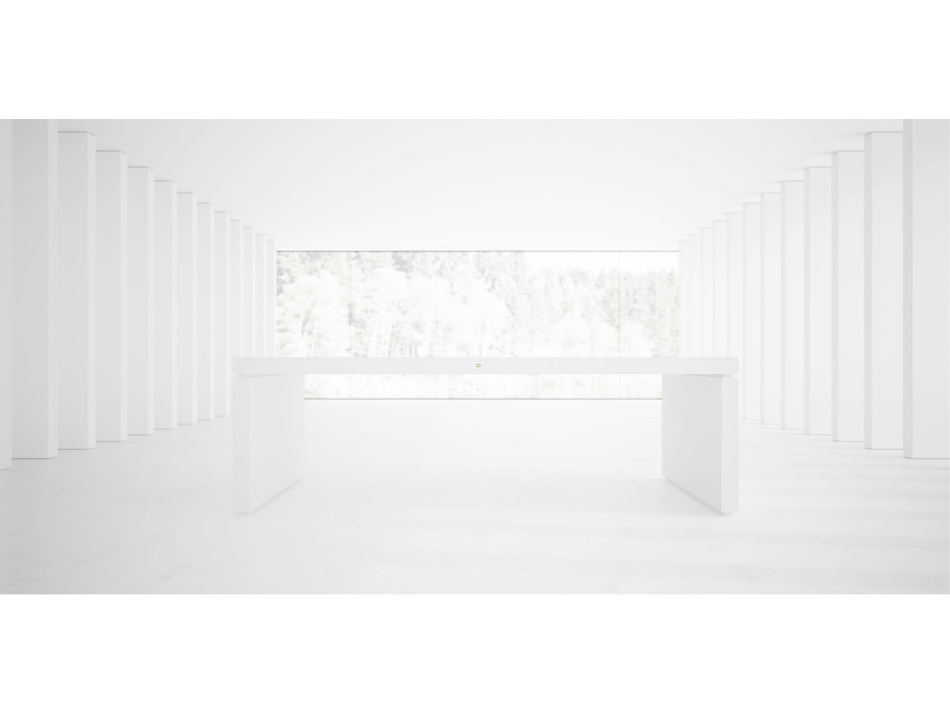 FELIX SCHWAKE SCHREIBTISCH IV Minimalistischer Weisser Chef Schreibtisch