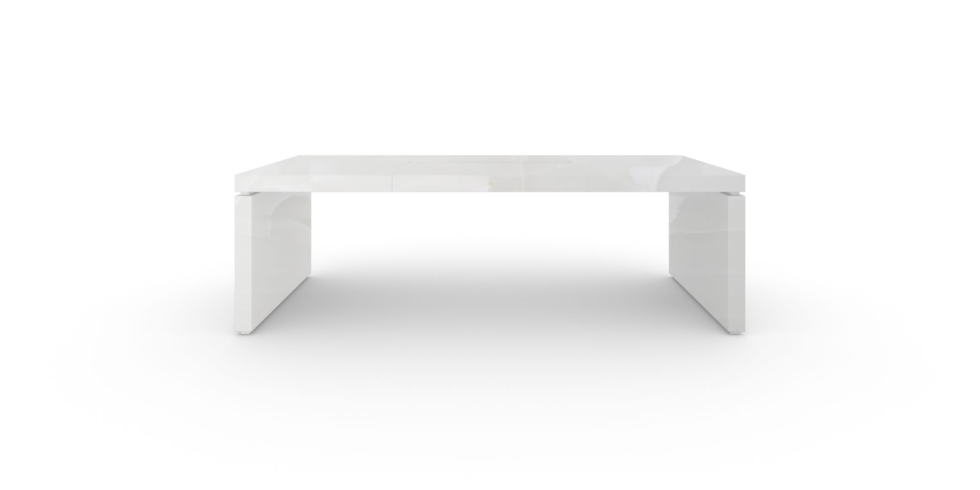 S4 Design-Chef-Schreibtisch, Marmor, Weiß - FELIX SCHWAKE