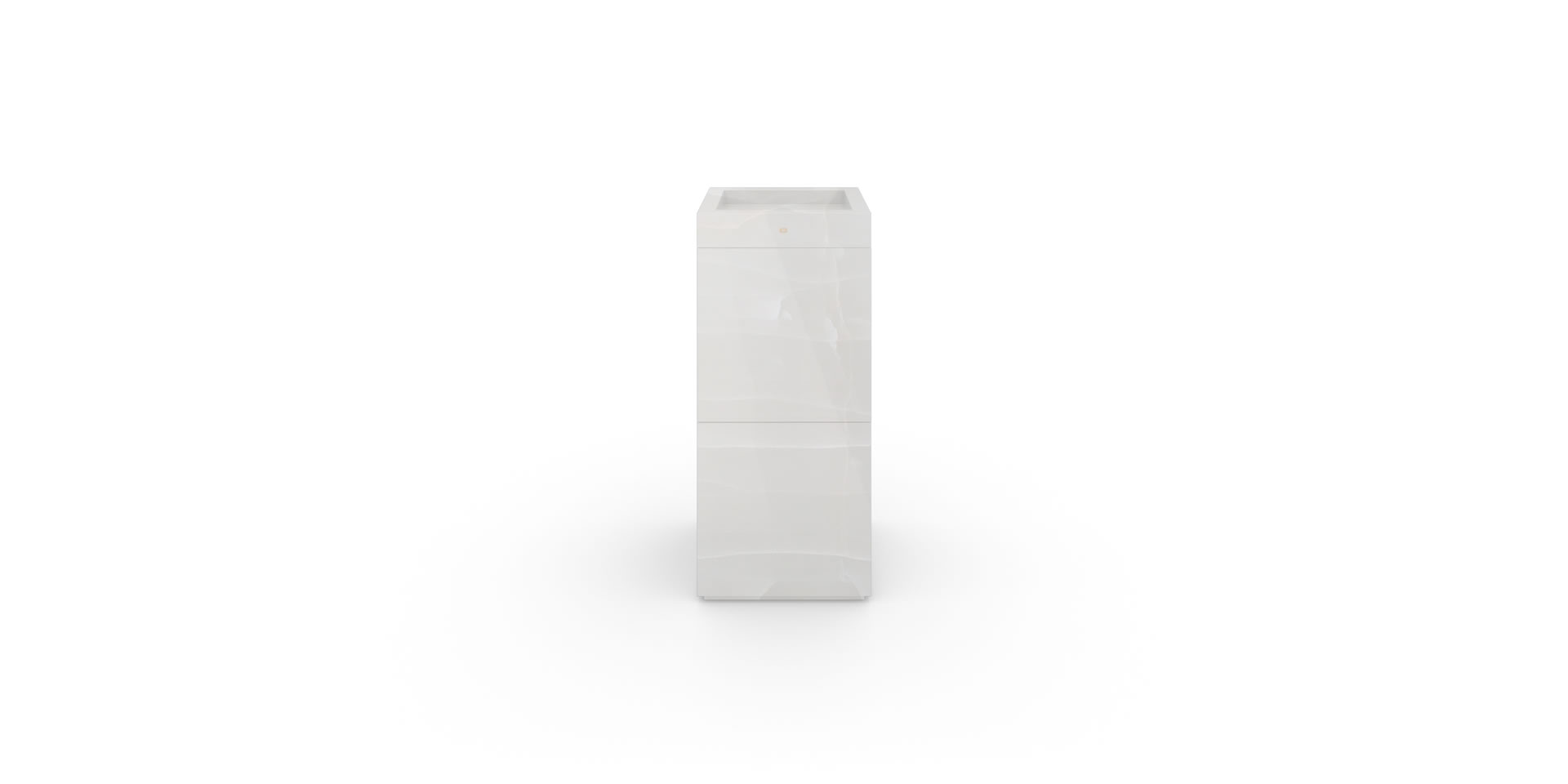 FELIX SCHWAKE SHELF I II lectern closed onyx marble white tailor made special edition