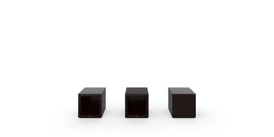 FELIX SCHWAKE SHELF I cubes wandhaengend precious wood macassar ebony black individually customized