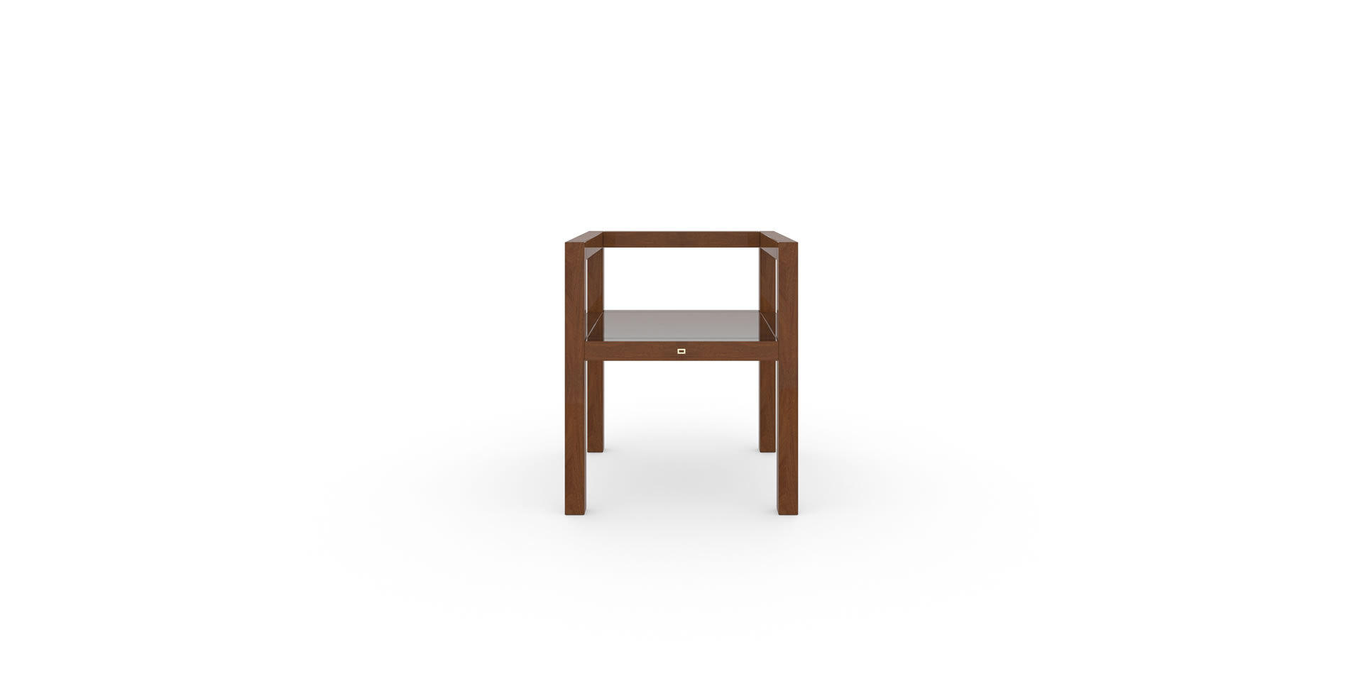 ST2 Design-Stuhl mit Armlehnen, Mahagoni Edelholz - FELIX SCHWAKE