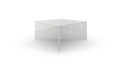 FELIX SCHWAKE TABLE IV with x legs onyx marble white individually customized