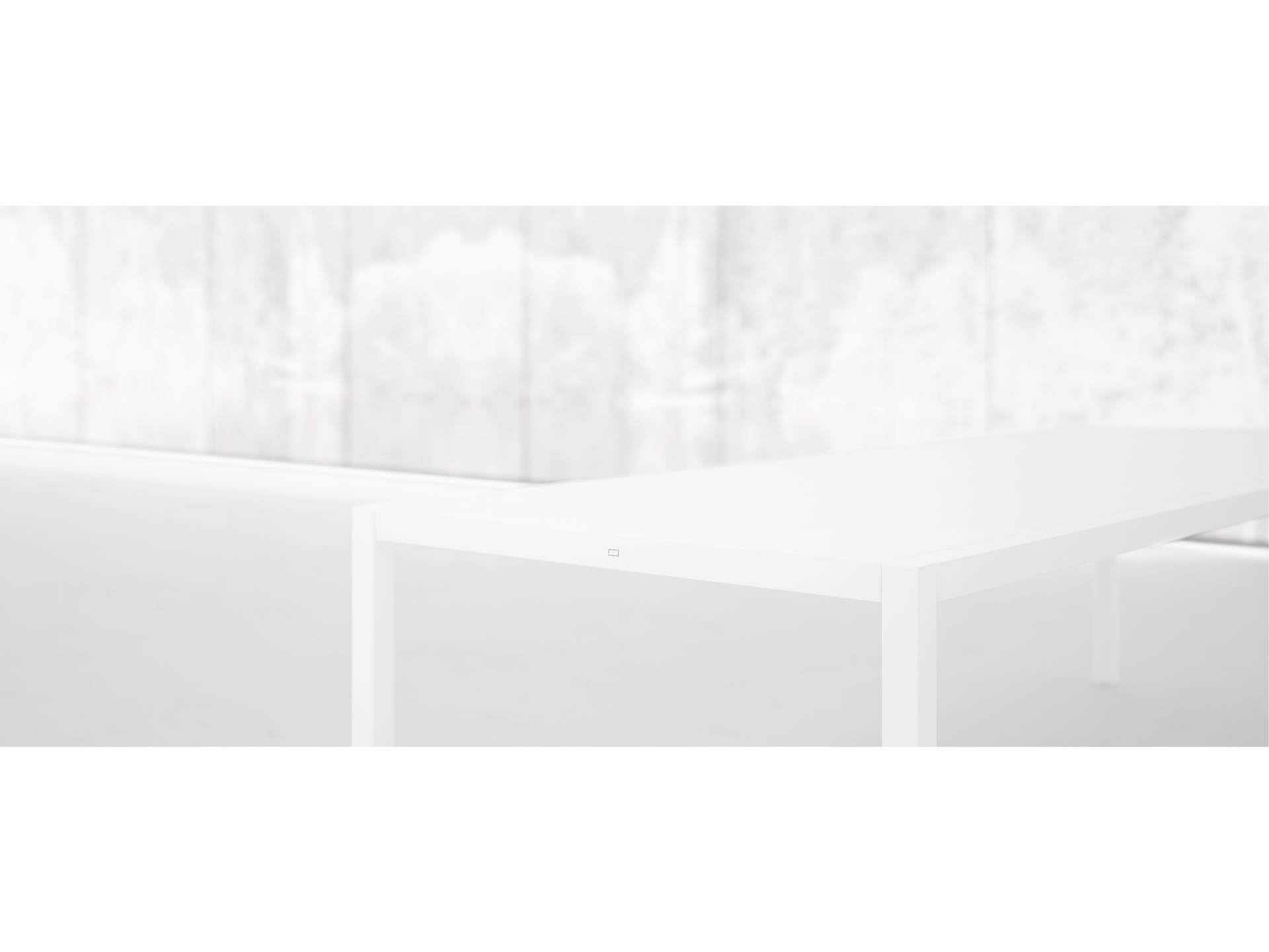 FELIX SCHWAKE TISCH II Minimalistischer Weisser Tisch Mit 4 Fuessen