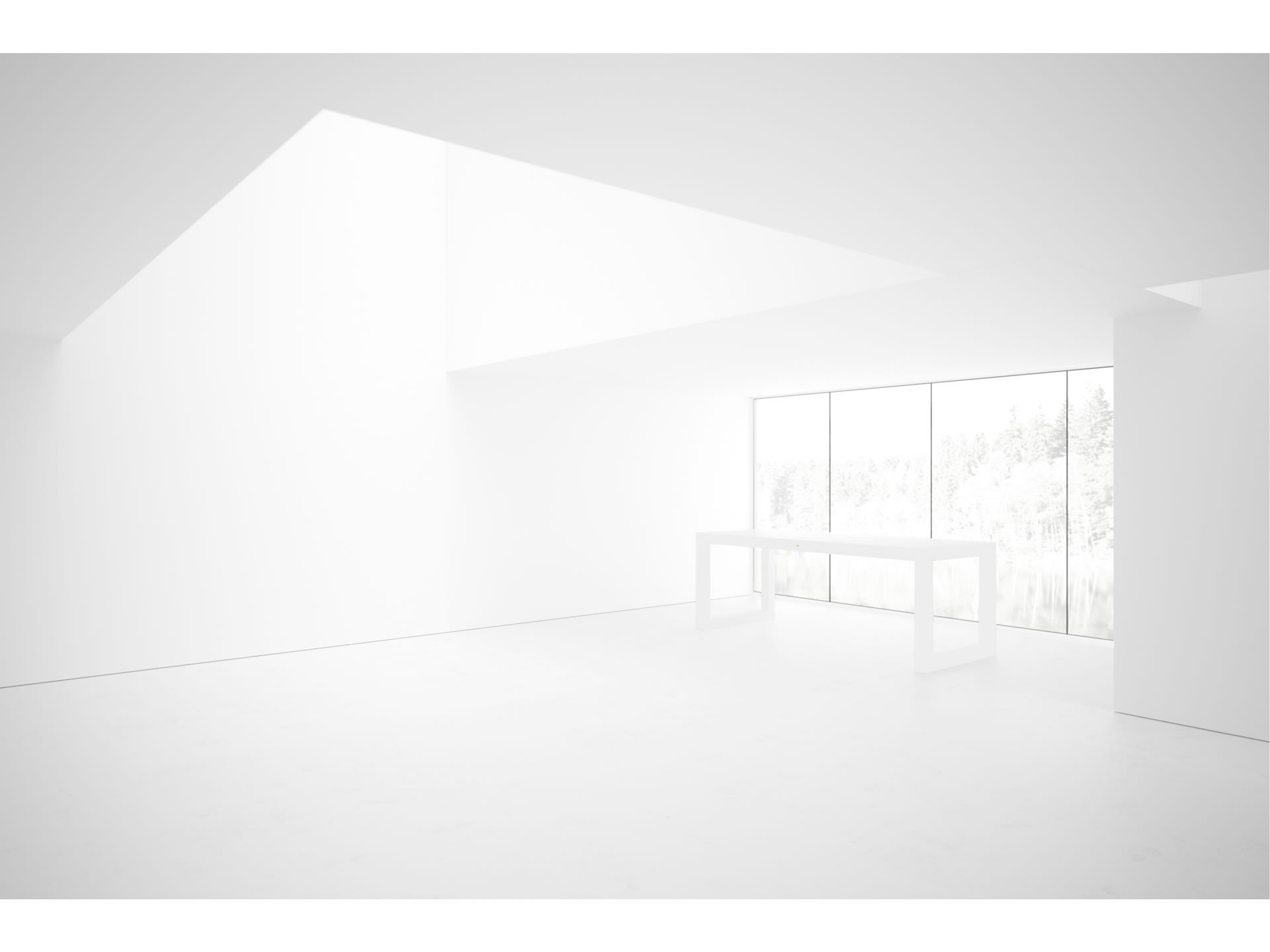 FELIX SCHWAKE TISCH III I Exklusiver Weisser Tisch Mit Rahmen Fuss