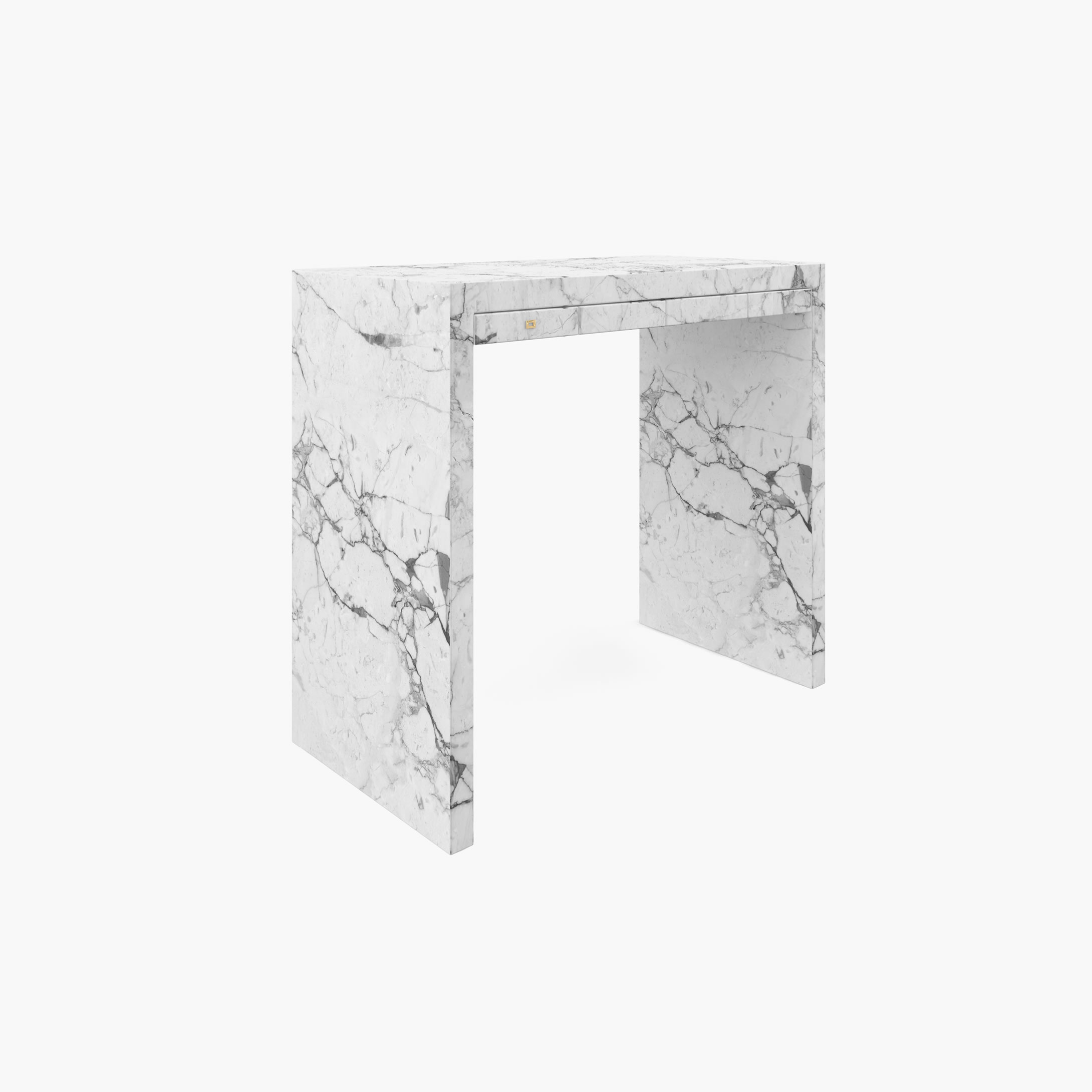 Konsole Schubladen Weiss Arabescato Marmor minimalistisch Wohnzimmer Innenarchitektur Konsolen  Sideboards FS 27 FELIX SCHWAKE