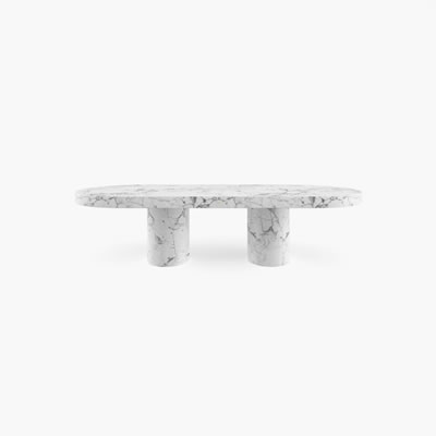 Marble Dining Table White FS178