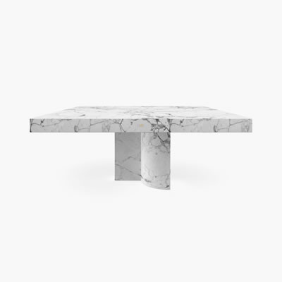 Marble Dining Table White FS194f