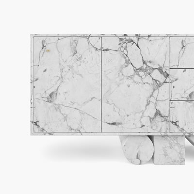 Marble Sideboard White FS4