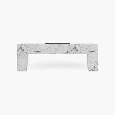 Marmor Schreibtisch Weiss FS4182