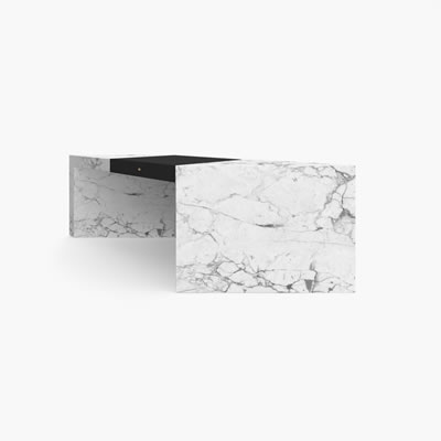 Marmor Schreibtisch Weiss FS438