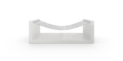 RECHTECK CHAIR V hammock onyx marble white individually customized
