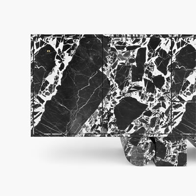 Sideboard Marble Black White FS4