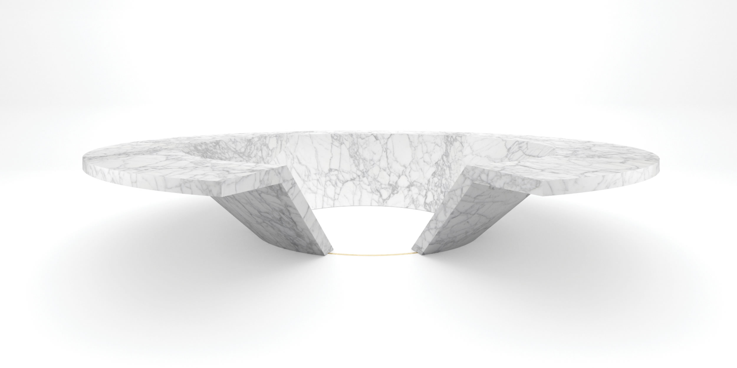 bespoke round marble conference table design